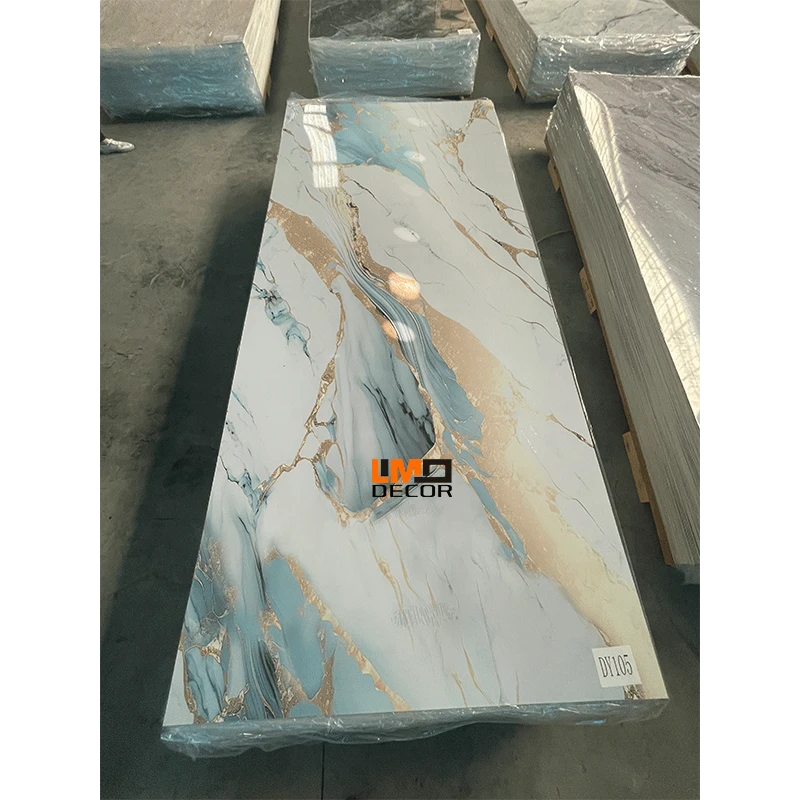 2.5mm PVC Marble ورقة الأشعة فوق البنفسجية