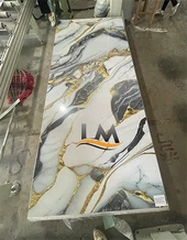 أوراق PVC UV غرفة المعيشة غرفة المعيشة 3D